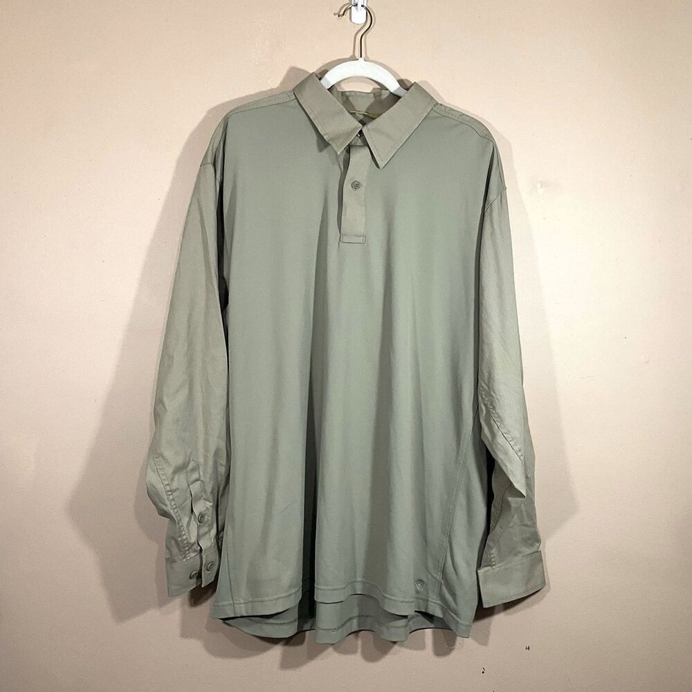 First Tactical Mens V2 Pro Performance Long Sleeve Shirt XXL Tan First Responder